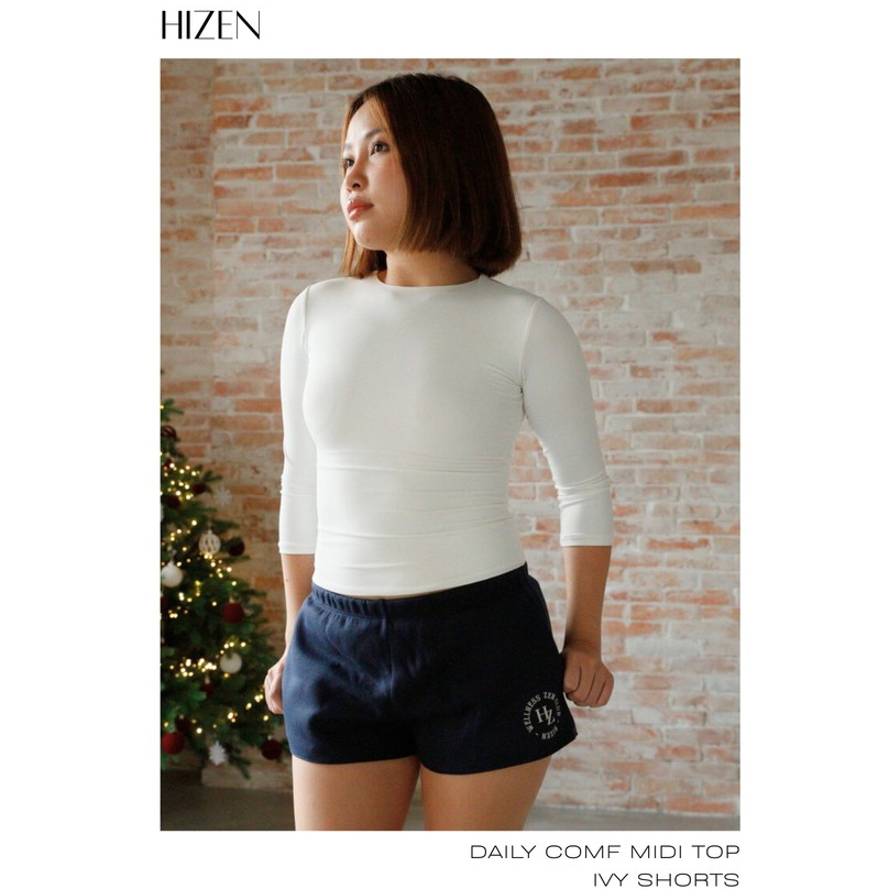 HIZEN | Quần Ngắn Nỉ Thể Thao Tennis Pickle Ball Có Quần Trong | IVY SHORT