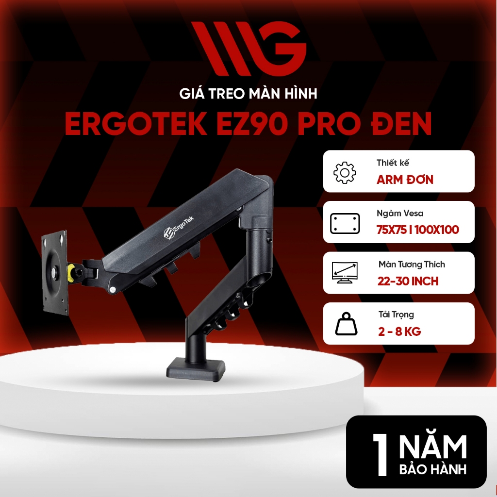 Arm - Giá Treo Màn Hình E-Dra EMA7304 Ergotek EZ90 Pro 22-30 inch - Chính hãng 12 tháng