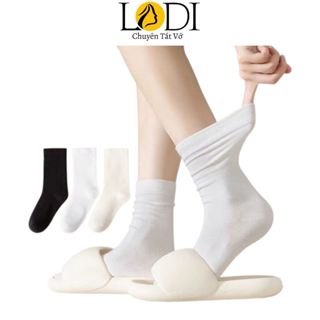 Tất Nữ Cổ Cao Ladi OFFICIAL STORE chất cotton thoáng mát Mẫu T008 Nhiều Màu Sắc
