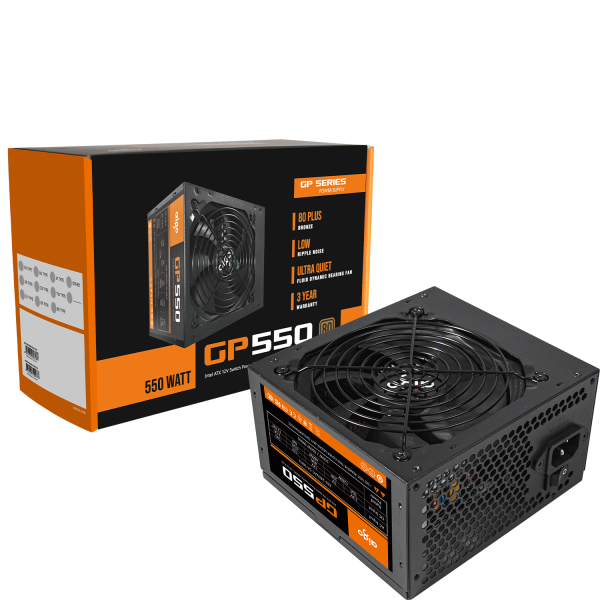 BỘ NGUỒN MÁY TÍNH AIGO MODEL GP550 CÔNG SUẤT 550W, APFC, 80 PLUS BRONZE