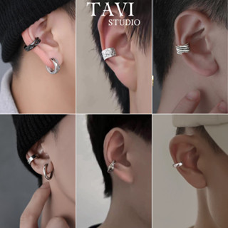 Khuyên Tai Ear Cuff Mạ Bạc Unisex – Bông Tai Kẹp Vành Tai Không Bấm, Style Hàn Quốc Streetwear Cá Tính TAVI Studio
