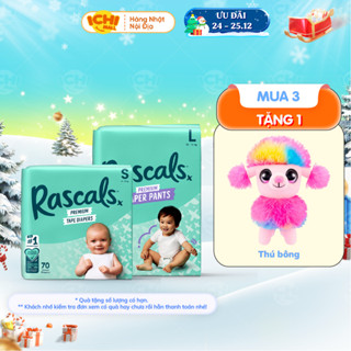   LIVE X   HCM  Tã bỉm dán quần Rascal + Friends size M58 L52 XL46 XXL40 - Hàng Chính Hãng _Ichimall 