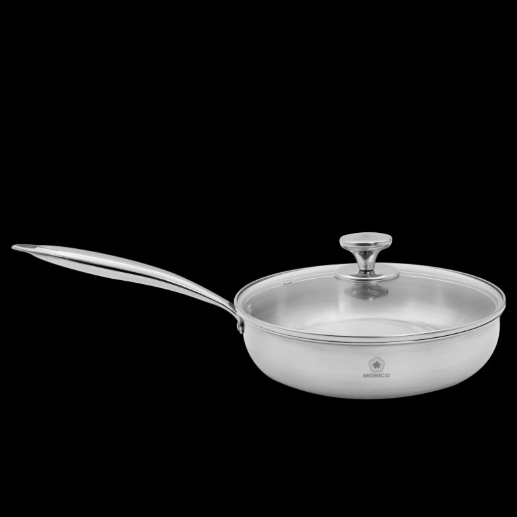 Chảo INOX chống dính tự thân không cần tôi Morico MP600 size 24