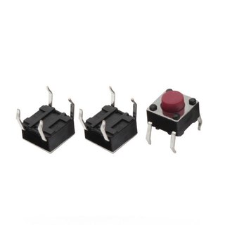 Combo 10 Nút Nhấn 4 Chân 6x6x5mm (Đỏ -1 Con)