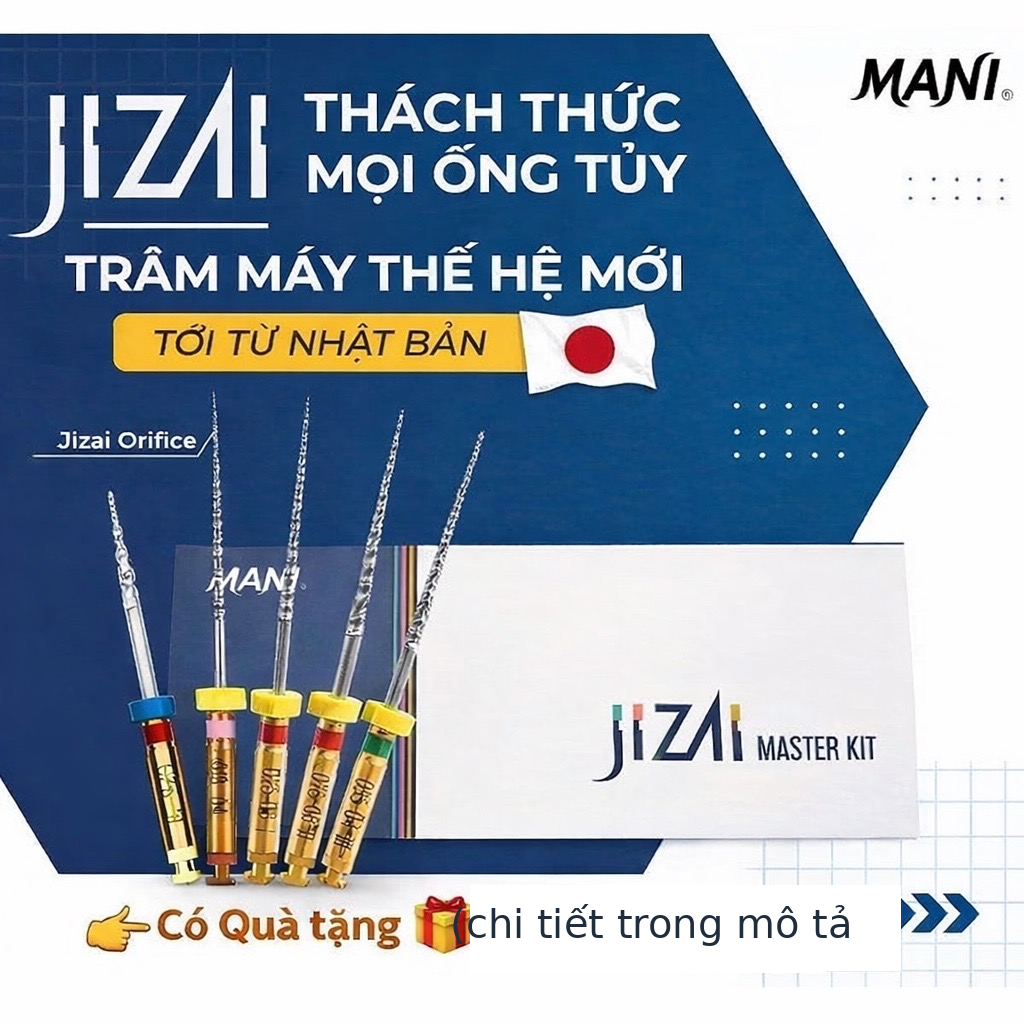 🎁 [Bộ 5 cây] Trâm máy nội nha MANI Jizai Master Kit – Chính hãng