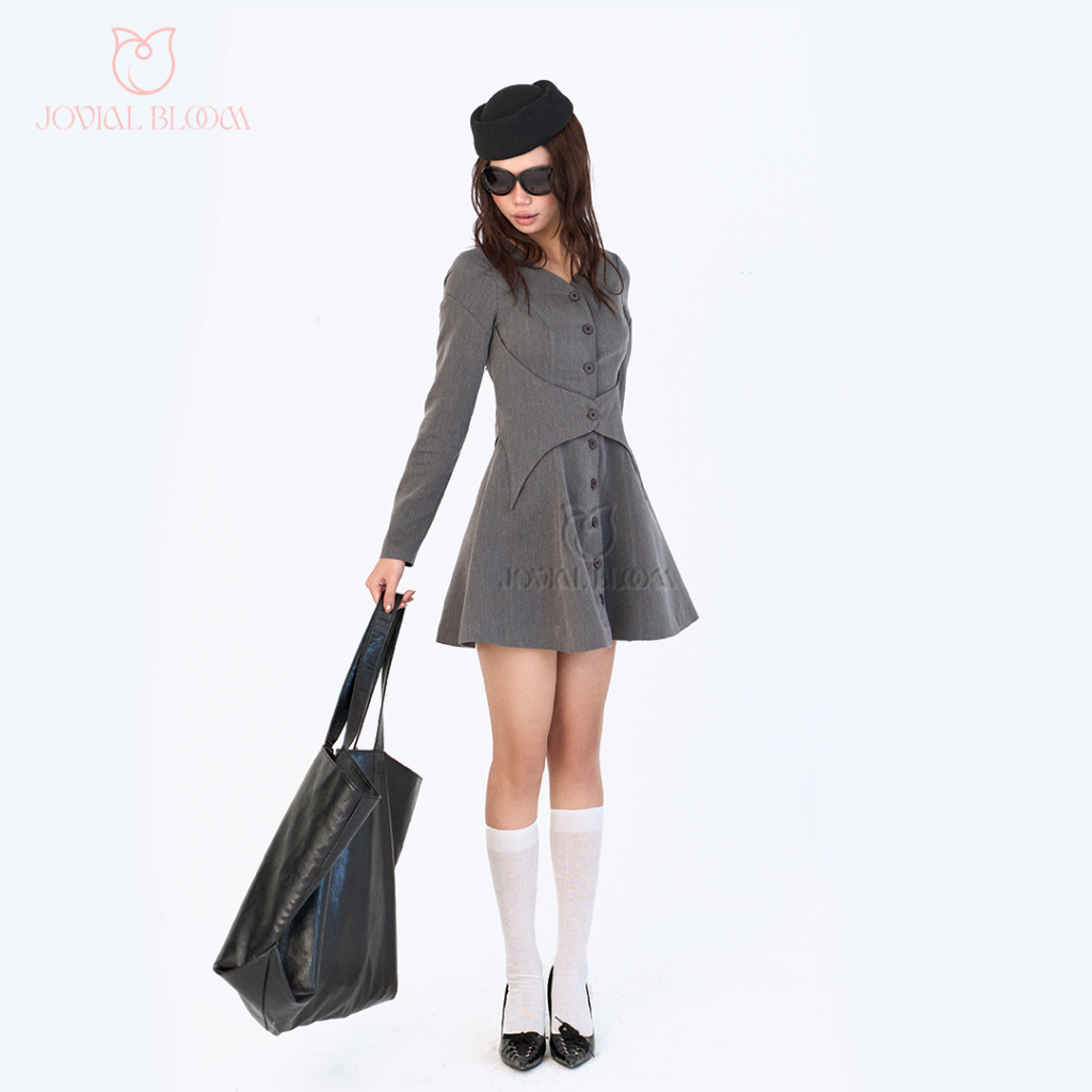 JOVIAL BLOOM Váy Blazer Blair Dress Chiết Eo Thiết Kế Tiểu Thư Hiện Đại Mang Nét Cá Tính Thanh Lịch 
