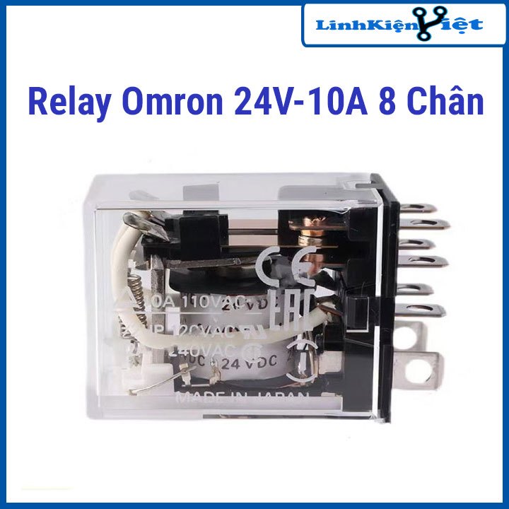 Relay Omron 24V-10A 8 Chân