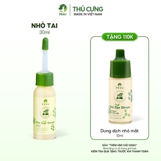 Dung Dịch Nhỏ Tai Cho Chó Mèo PE4U 30ml - Làm Sạch Bụi Bẩn, Ráy Rai, Ve Rận, Ngừa Các Vấn Đề Về Tai