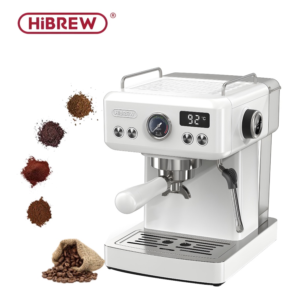 [ MÀU MỚI ] - Máy pha cà phê Espresso chuyên nghiệp, thương hiệu Mỹ HiBREW cao cấp - H10A