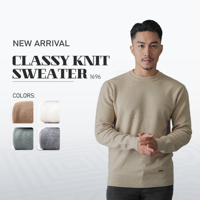 Áo Len Nam Cổ Tròn URBAN Vải Len Merino, Len Lông Cừu Nhẹ Mềm Mại Ấm Áp Giữ Nhiệt Tốt, Hạn Chế Xù, Bai Nhão NO.1696