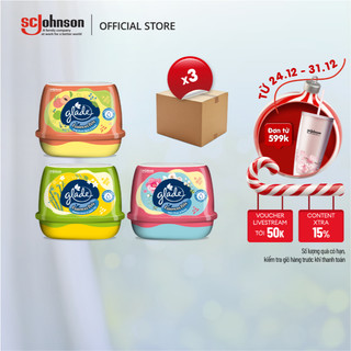  GLADE Combo 3 Sáp Thơm Cao Cấp Khử Mùi Lưu Hương Bền Lâu 180g x3 