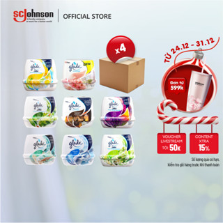  GLADE Combo 4 Sáp Thơm Khử Mùi Lưu Hương Bền Lâu 180g x4 