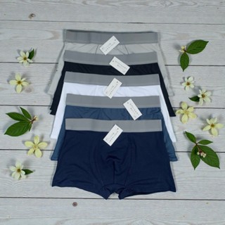 [Giá Sốc] Combo 5 Quần Sịp Đùi, Quần Lót Nam Boxer Thun Lạnh Cạp Trơn Co Giãn 4 Chiều Thoáng Mát