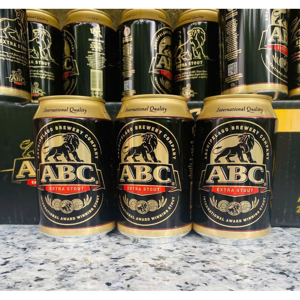(1 Thùng 24 Lon) Bia Đen ABC Extra Stout Campuchia 330ml Nồng Độ 8%