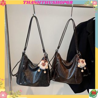 Túi xách đeo vai đeo kiểu balo 2trong1 họa tiết khóa dọc 1bên thời trang Hàn Quốc Thanhthushop68 103