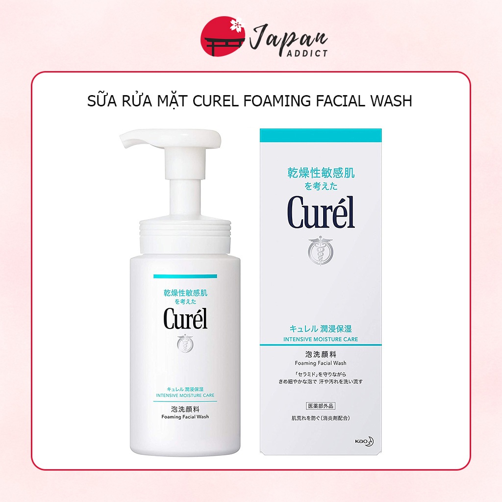 Sữa rửa mặt dưỡng ẩm Curel Intensive Moisture Care Foaming Wash 150ml