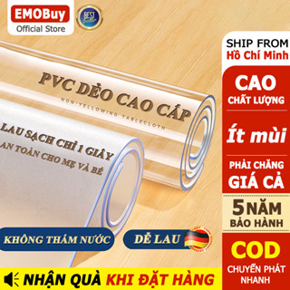  Khăn trải bàn bằng nhựa PVC dẻo không thấm nước trong suốt  Chống dầu Lót Bàn Tấm Chống Trơn Trượt Chống ThấmMiếng 