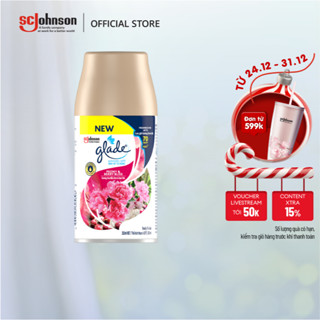  GLADE Lõi Xịt Thơm Phòng Tự Động Hương Mẫu Đơn & Quả Dâu Lưu Hương Bền Lâu Đến 70 ngày 252ml  