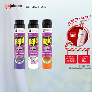  RAID Bình Xịt Côn Trùng Bảo Vệ Dài Lâu Hiệu Quả Tốt Duy Trì Trong 24h 520ml 