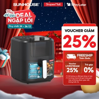  Nồi chiên không dầu 9L Sunhouse SHD4037 - Công nghệ Rapid Air 360 độ - Chống dính Whitford siêu bền 