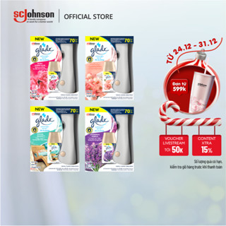  GLADE Bộ Máy & Lõi Xịt Thơm Phòng Tự Động Hương Lavender Lưu Hương Bền Lâu Đến 70 ngày 252ml  