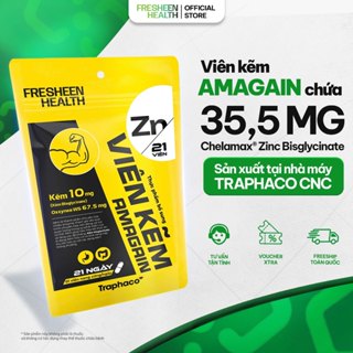 Viên kẽm Amagain - Ứng dụng Kẽm Chelamax Bisglycinate (Mỹ) phân phối bởi Fresheen Health
