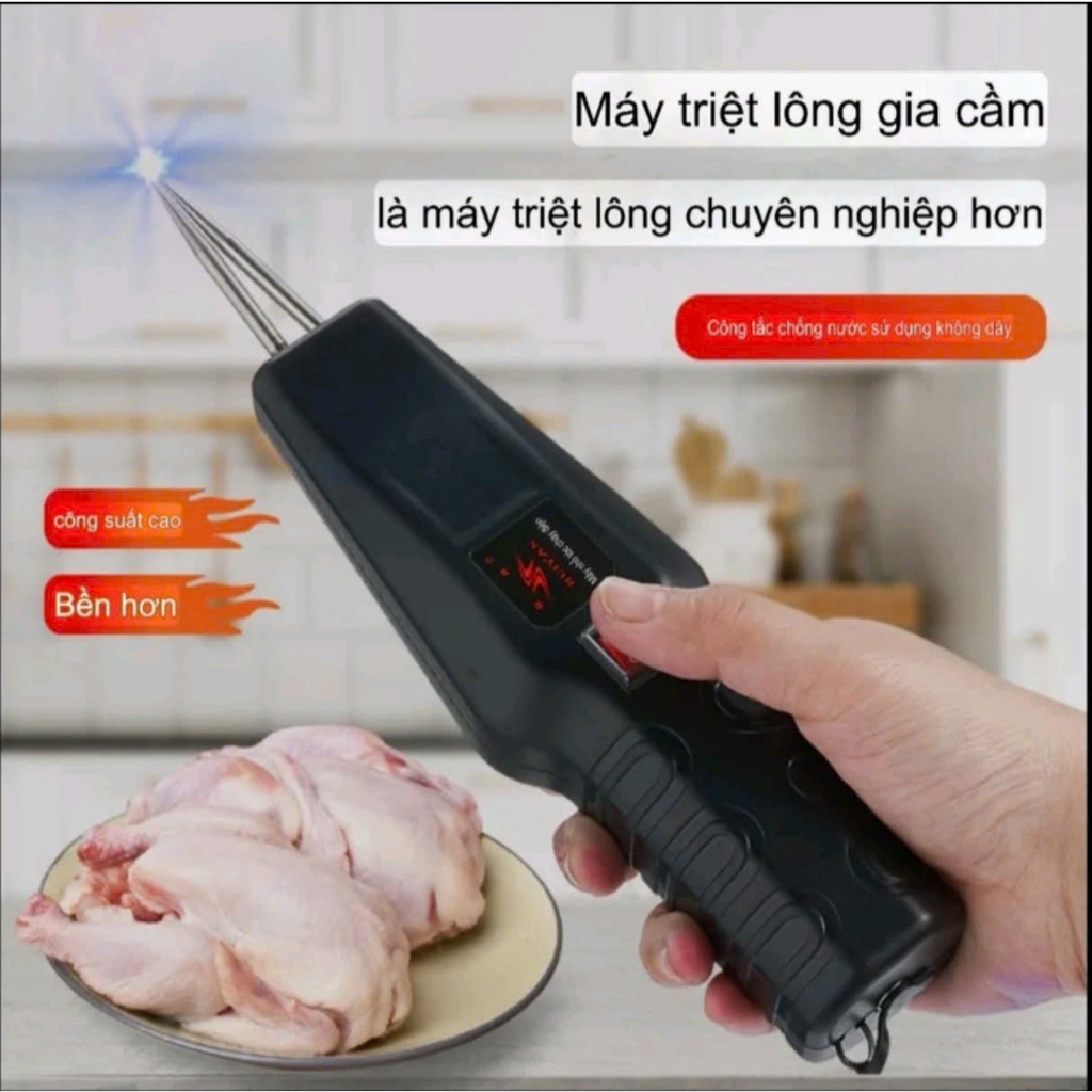 (Mẫu mới) Máy Nhổ Lông Vịt Cầm Tay, Máy Vặt Lông Vịt Gà Lông Măng Không Dây Thế Hệ Mới Công Suất Cao