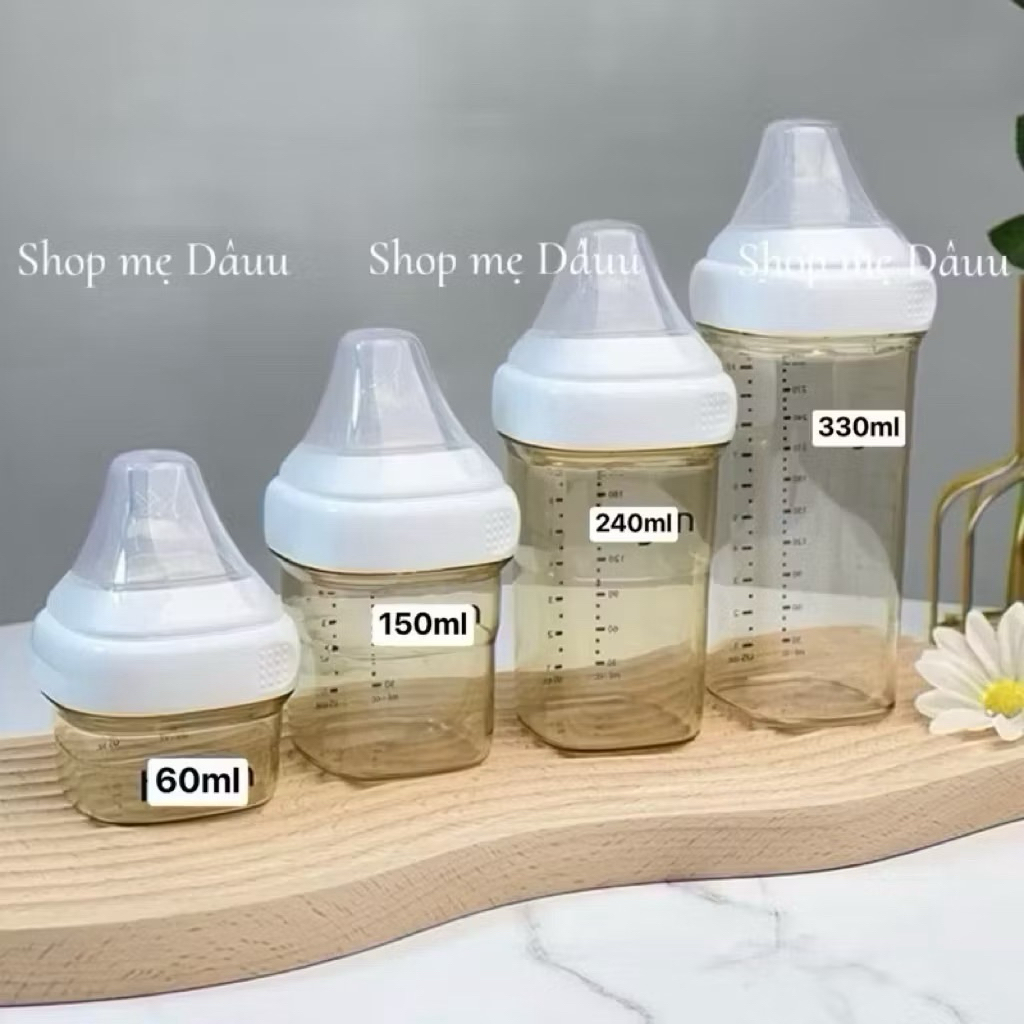 Bình sữa cổ vuông 60ml/150ml/240ml/330ml