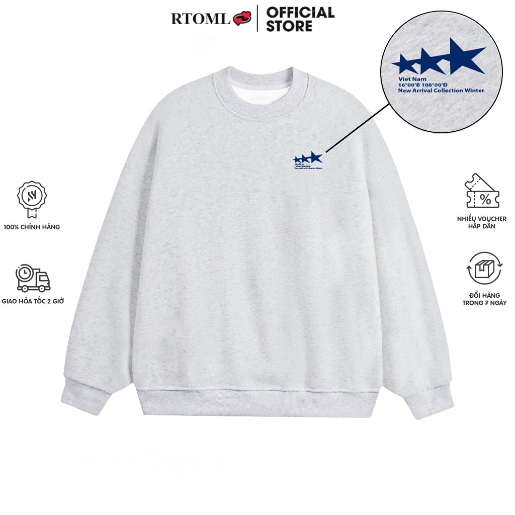 🚚COD】Áo Sweater 2025 Ngôi sao Việt Nam Local Brand Form Rộng Unisex 320GSM Vải chất lượng cao