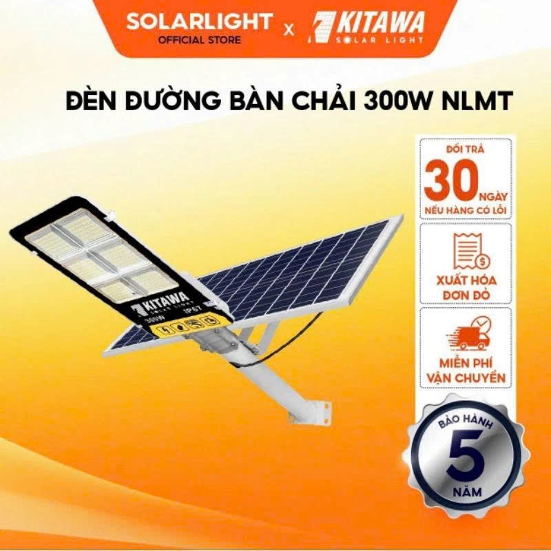 [300W] ĐÈN ĐƯỜNG NĂNG LƯỢNG MẶT TRỜI KITAWA 300W - BC1300