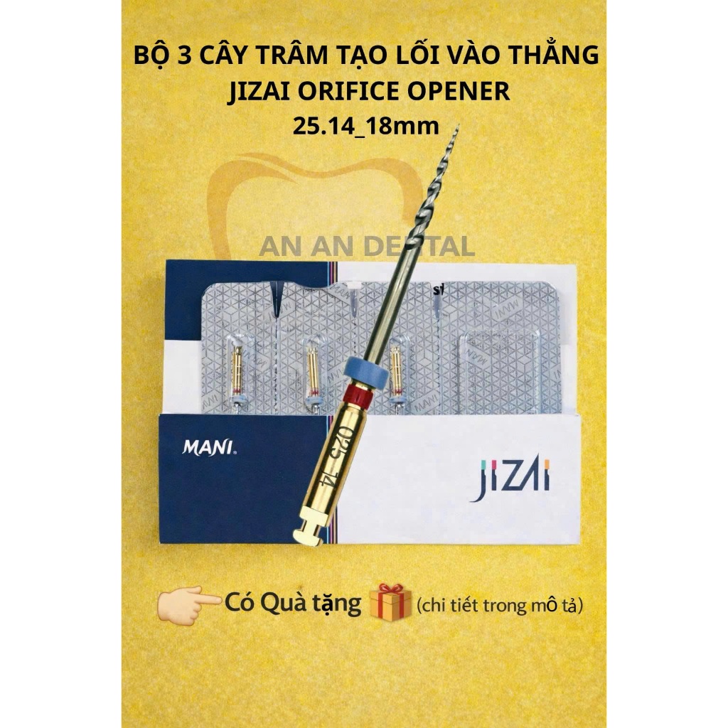 🎁 [Bộ 3 cây] Trâm tạo lối vào thẳng Jizai Orifice Opener – Chính hãng