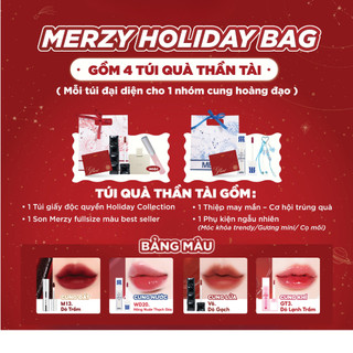  Hộp Quà Điều Ước Son Trang Điểm Môi Merzy Holiday’25 Bundle 