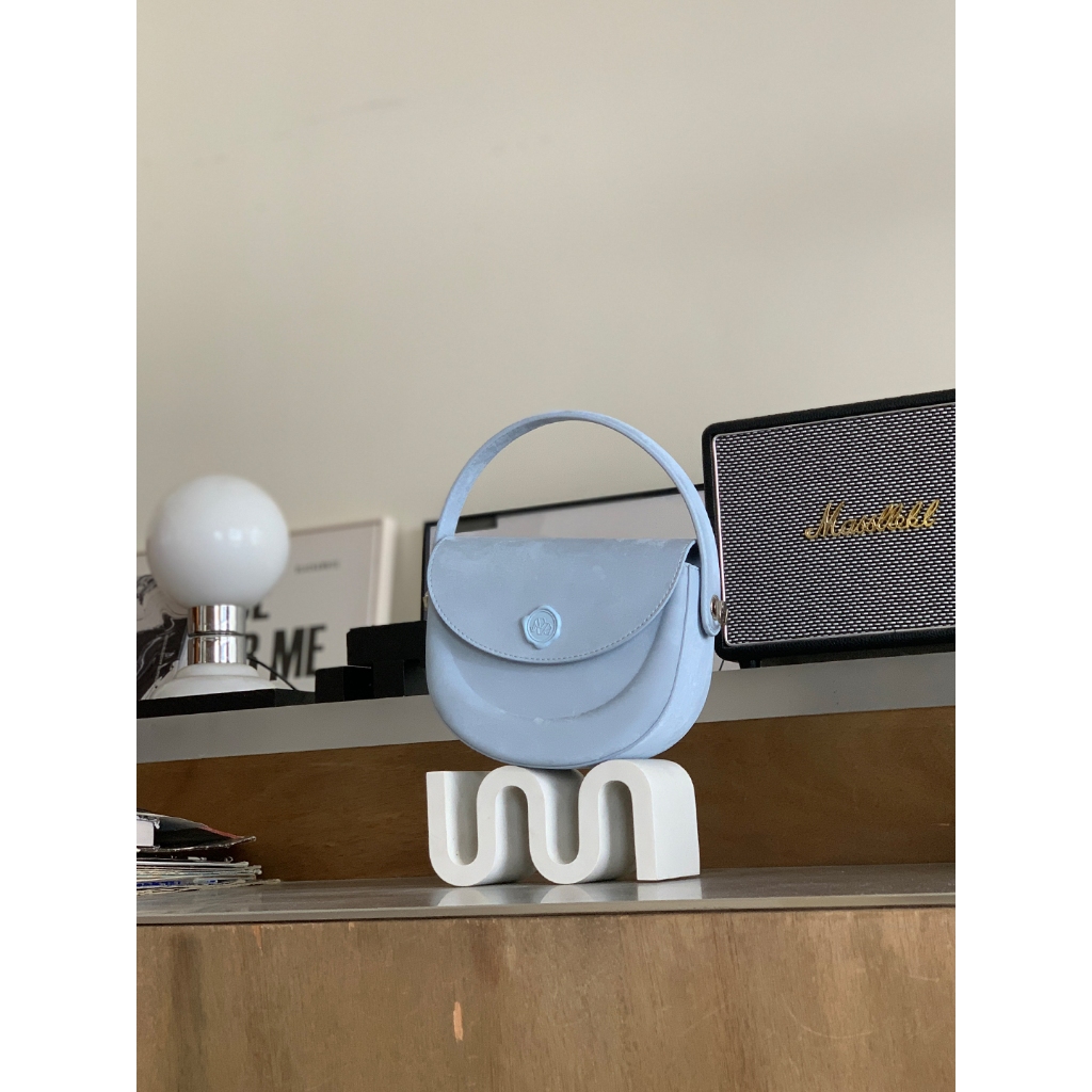 Túi nữ nhỏ MICOCAH Aylin Chính hãng dáng bán nguyệt da nhung M577 Tina Shop