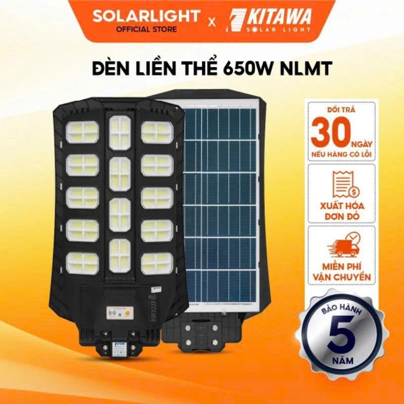 [650W] ĐÈN ĐƯỜNG NĂNG LƯỢNG MẶT TRỜI LIỀN THỂ HAI CÁNH 650W-LT4650