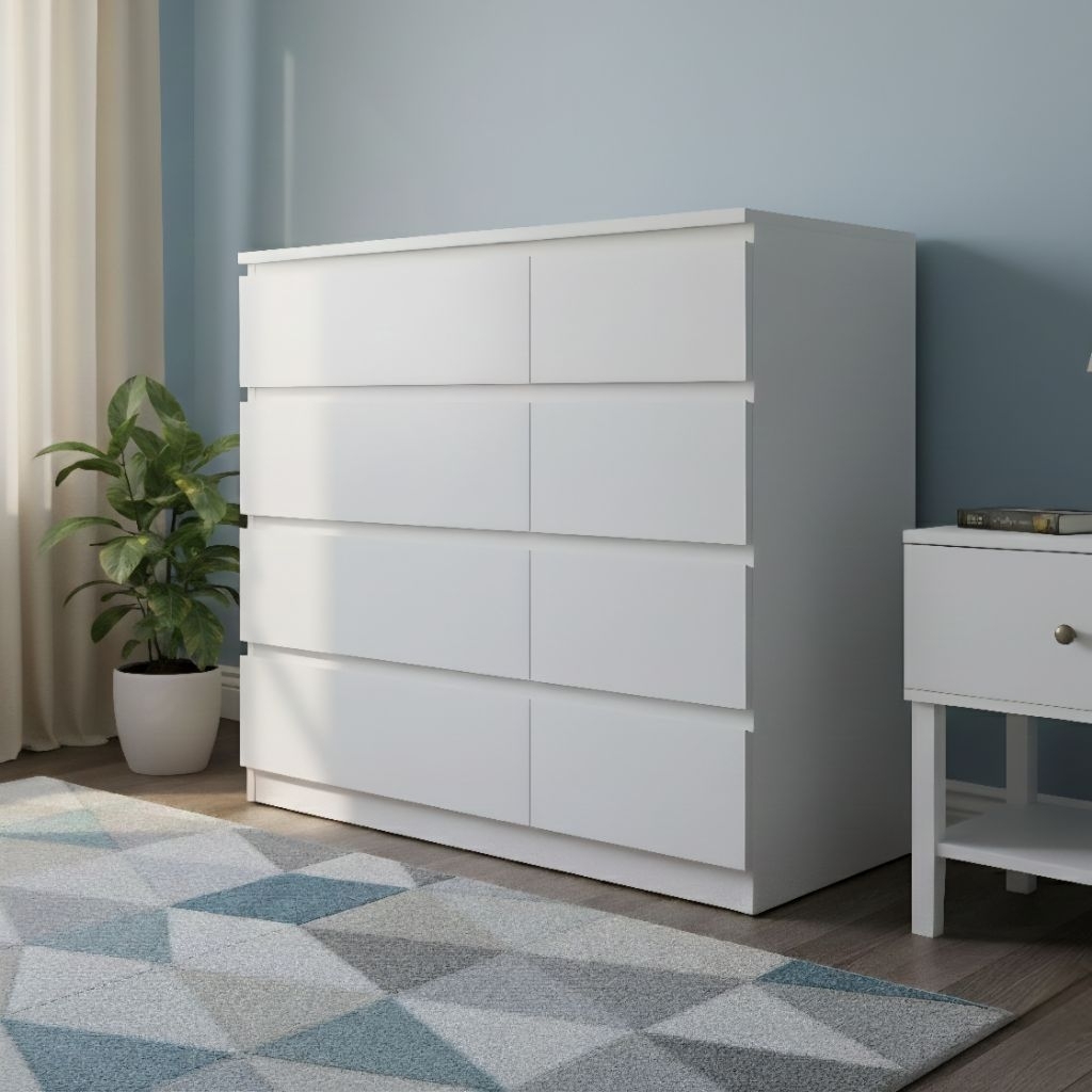 Tủ gỗ đa năng nhiều hộc kéo QHOME, dài 120, cao 90, rộng 40 cm (A41)