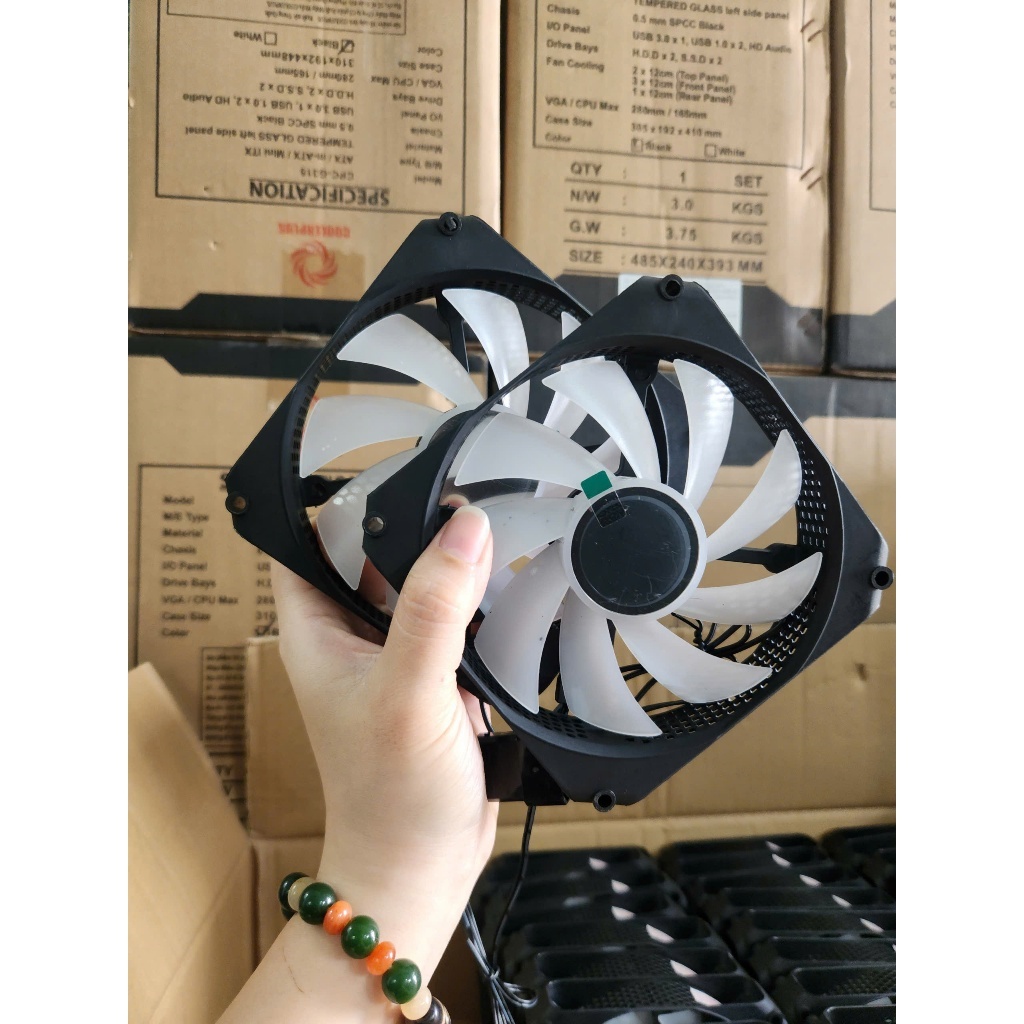 Quạt Tản Nhiệt Fan Case PC Centaur CT-M2 - Fan Led PC 120mm, Tuổi Thọ 40.000H