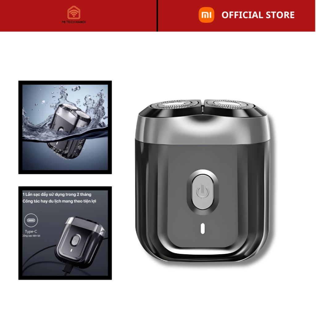Máy cạo râu điện XIAOMI MIN 6 bản mới 2026 cao cấp chống nước thiết kế nhỏ gọn