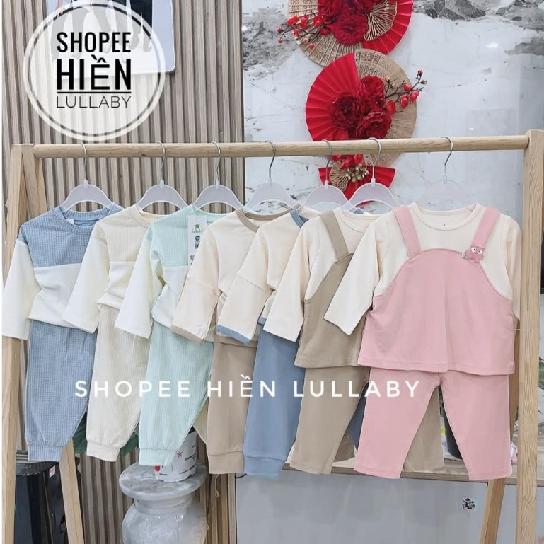 [Lullaby/Chính Hãng] Bộ dài tay chất nỉ interlock Lullaby cho bé trai, bé gái