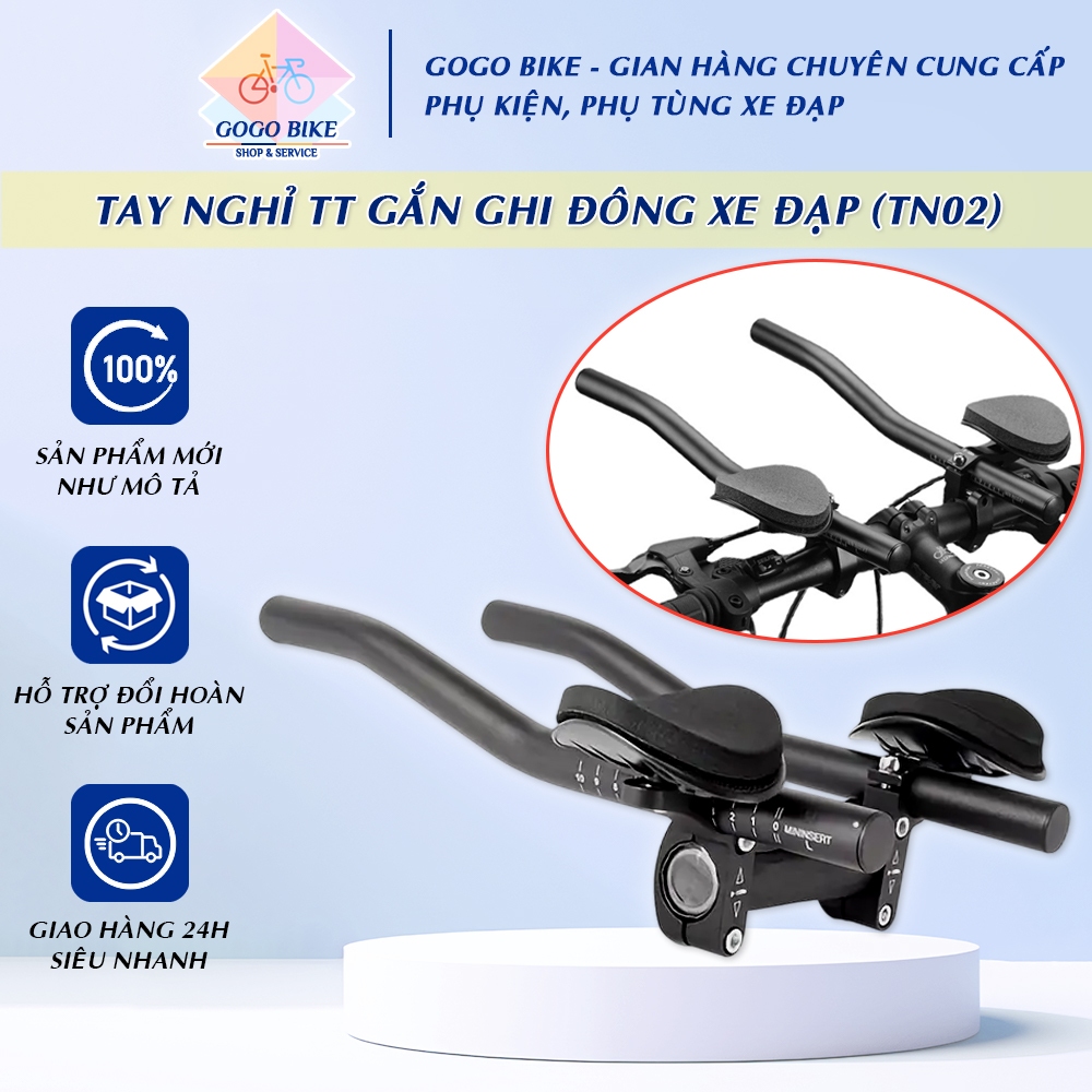 [GoGo Bike] Tay nghỉ ghi đông TT xe đạp - Tay càng chống mỏi - TN02