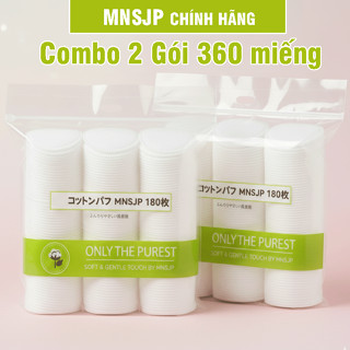   Combo 2  Bông Tẩy Trang Miniso 360 Miếng Cao Cấp Mềm Mịn,Bông Tẩy Trang 360 Miếng Mềm Bông Tẩy Trang Sạch Sâu MNSJP 