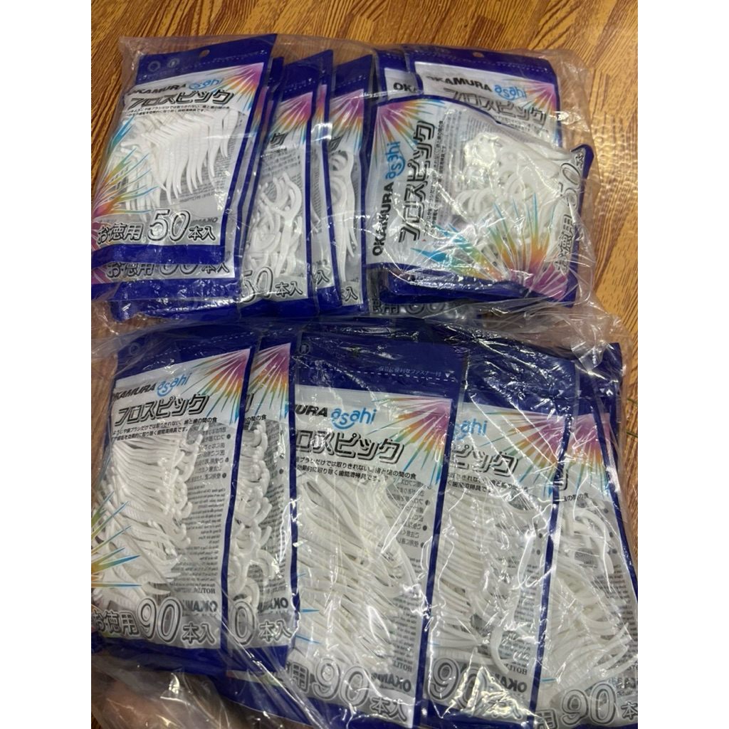 Tăm nha khoa Okamura -Okamura - Tăm kẽ chỉ nha khoa chất lượng Nhật Bản (Bịch 50 cây/90 cây)