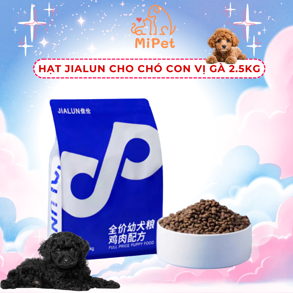 Hạt thức ăn cho chó JIALUN dành cho chó con - Vị Gà 2.5KG