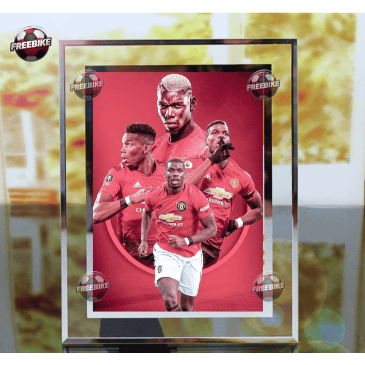 KHUNG POSTER PAUL POGBA BẰNG KÍNH PHA LÊ CAO CẤP MẪU 1