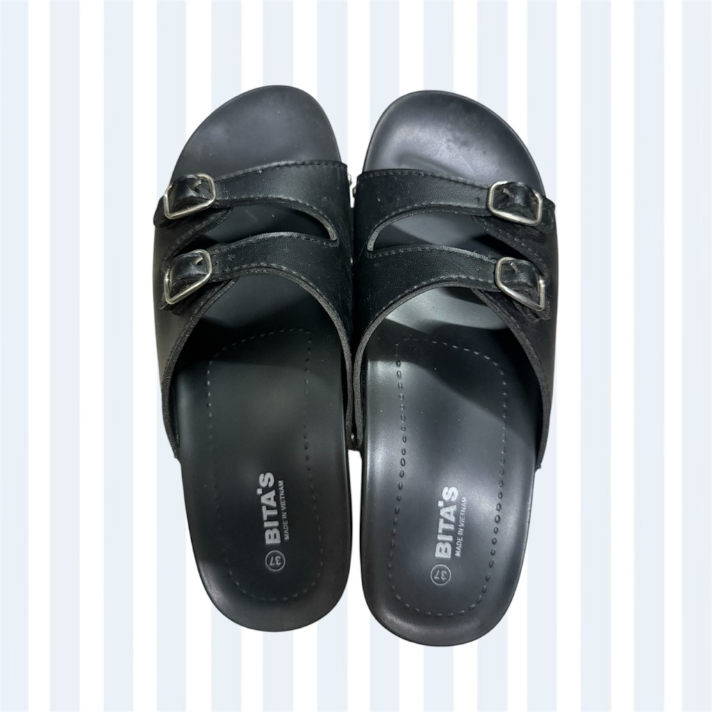 dép đen bitis nữ