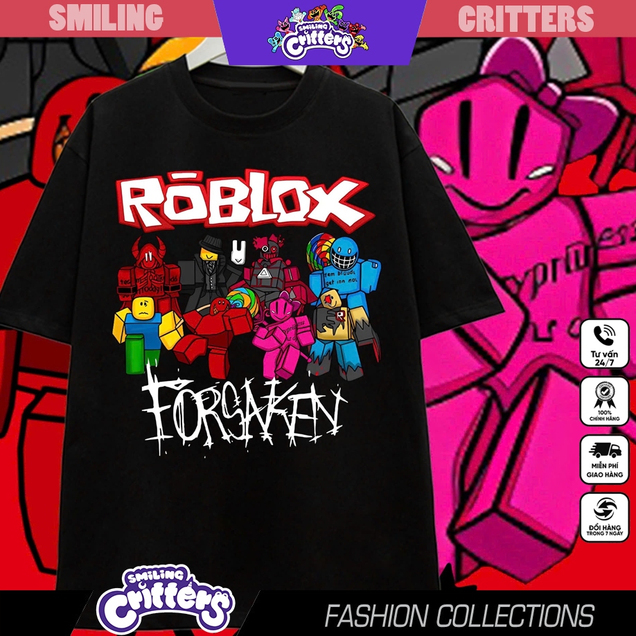 Áo thun Team Roblox Forsaken - Liên Quân Moblie, Florentino, Zata, Allain, Omen, Elsu