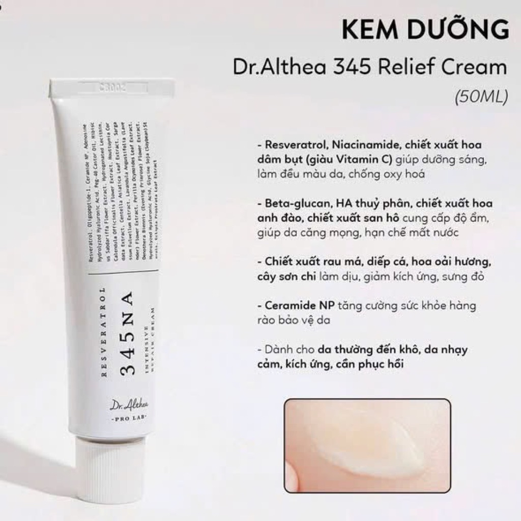 Kem Dưỡng Dr.Althea 345 Relief Cream - 50ml