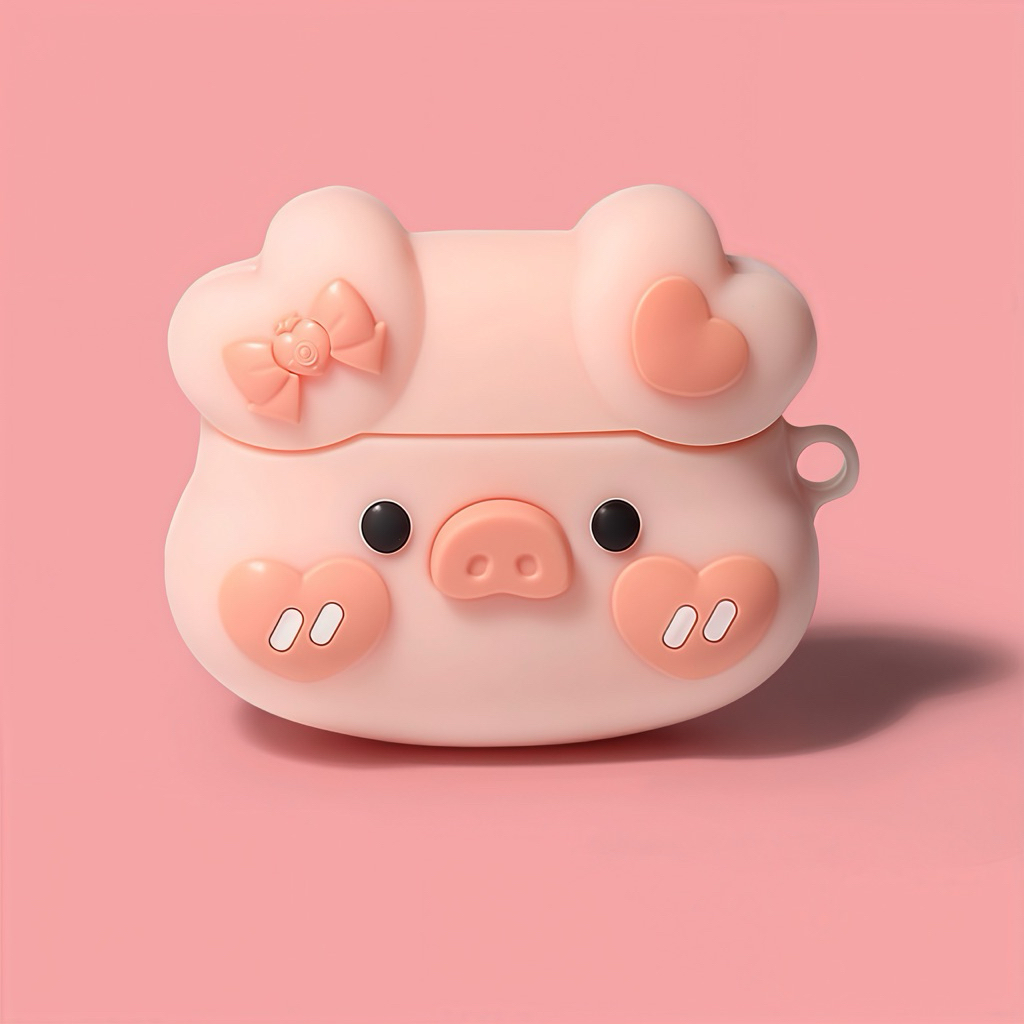 vỏ ốp case airpod 4/pro3/pro2/3/2 ốp airpod heo hồng 1179 đủ dòng đáng yêu