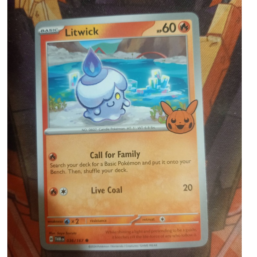 2024 Trick or Trade Litwick #036/167 Pokémon