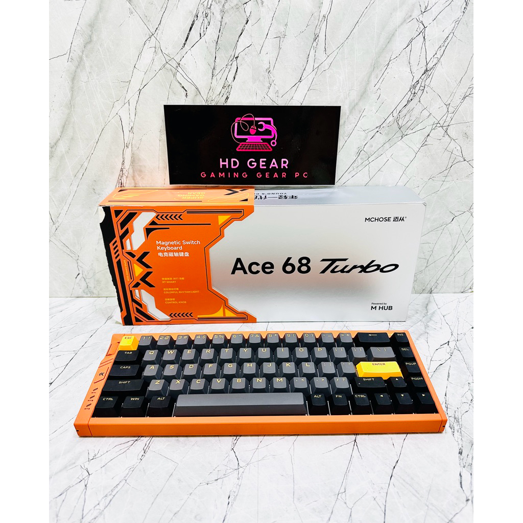 Bàn phím Gaming Rapidtrigger Mchose ACE68 Turbo 16K- Nhôm CNC- Độ chính xác 0,001mm