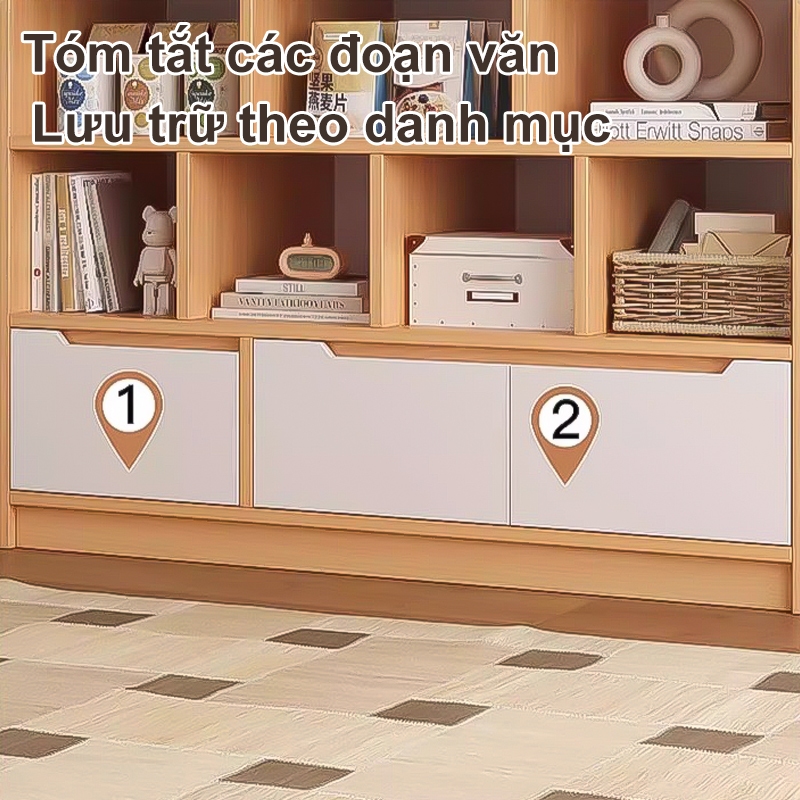 ALVIN Kệ để sách kệ gỗ Chống ẩm và chống nấm mốc với khả năng chịu tải cực mạnh | BigBuy360 - bigbuy360.vn